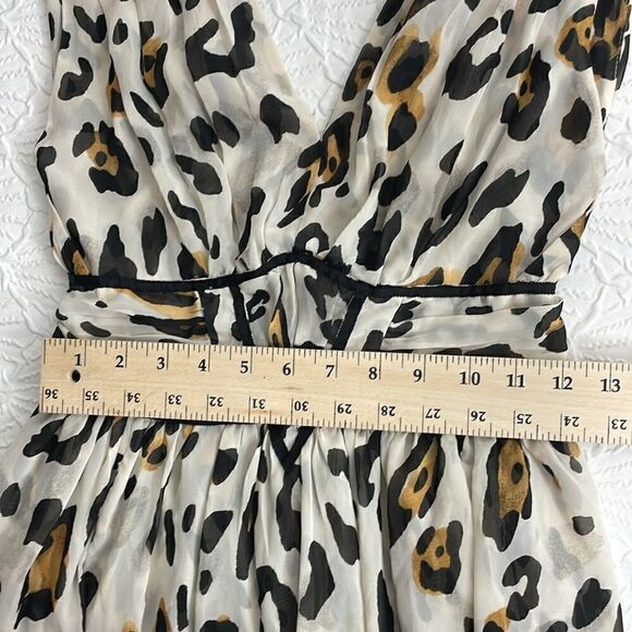 Victoria’s Secret Leopard Print Sleeveless Baby Doll Flowy mini dress Y2K size 0 - Picture 12 of 13